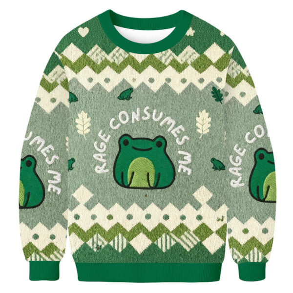 frog rage consumes me ugly sweater christmas outfits frog lover xmas gifts 1402 5otmu.jpeg