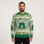 Frog Rage Consumes Me Ugly Sweater Christmas Outfits Frog Lover Xmas Gifts AI Model Photo