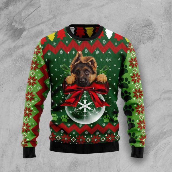 German Shepherd Christmas Ugly Christmas Sweater Cute Christmas Outfits Funny Dog Sweater