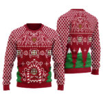 Gingerbread House Ugly Christmas Sweater Funny Holiday Sweater for Family Gatherings