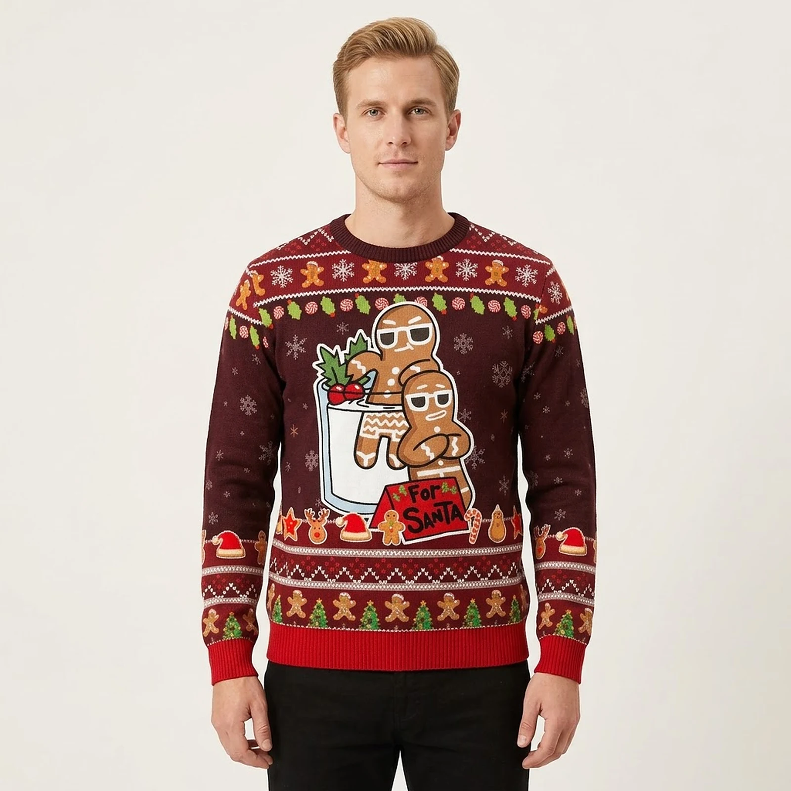 Gingerbread Sweater Gingerbread Man Ugly Christmas Sweater Gift ForGuys Gingerbread Sweater Gingerbread Man Ugly Christmas Sweater Gift ForGuys