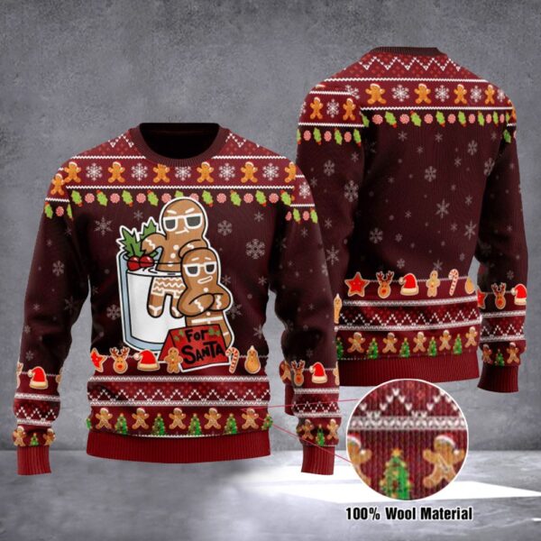Gingerbread Sweater Gingerbread Man Ugly Christmas Sweater Gift ForGuys