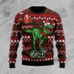 Go Rex Ugly Christmas Sweater Animal Themed Christmas Gift ForDinosaur Lovers