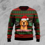 Golden Retriever Woofmas Ugly Christmas Sweater Cute Christmas Sweater Gift Ideas