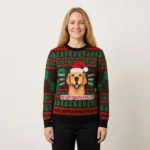 Golden Retriever Woofmas Ugly Christmas Sweater Cute Christmas Sweater Gift Ideas