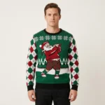 Golfer Santa Claus Ugly Christmas Sweater Holiday Clothing Christmas Gift ForGolfers