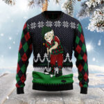 Golfer Ugly Christmas Sweater Holiday Wear Christmas Gift ForGolf Players