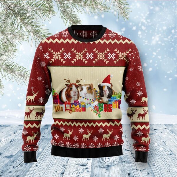 Guinea Pig Snow Ugly Christmas Sweater Xmas Clothing Animal Lover Christmas Gifts