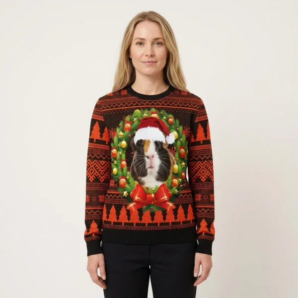 Guinea Pig Ugly Christmas Sweater Warm Clothing Christmas Gift ForGuinea Pig Lover