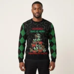 Horse Tree Ugly Christmas Sweater Warm Clothing Christmas Gift ForHorse Owners