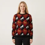 Horse Ugly Christmas Sweater Animal Clothing Festive Clothing Christmas Gift ForHorse Lovers