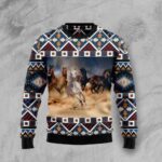 Horse Ugly Christmas Sweater Animal Themed Holiday Apparel Horse Lover Christmas Gifts