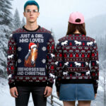 Horse Ugly Christmas Sweater Just A Girl Who Loves Horse Christmas Apparel Xmas Gift ForHer