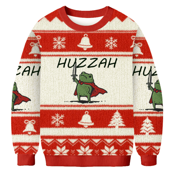 huzzah christmas ugly sweater holiday apparel christmas gifts for frog owners 5006 rq0r9.png