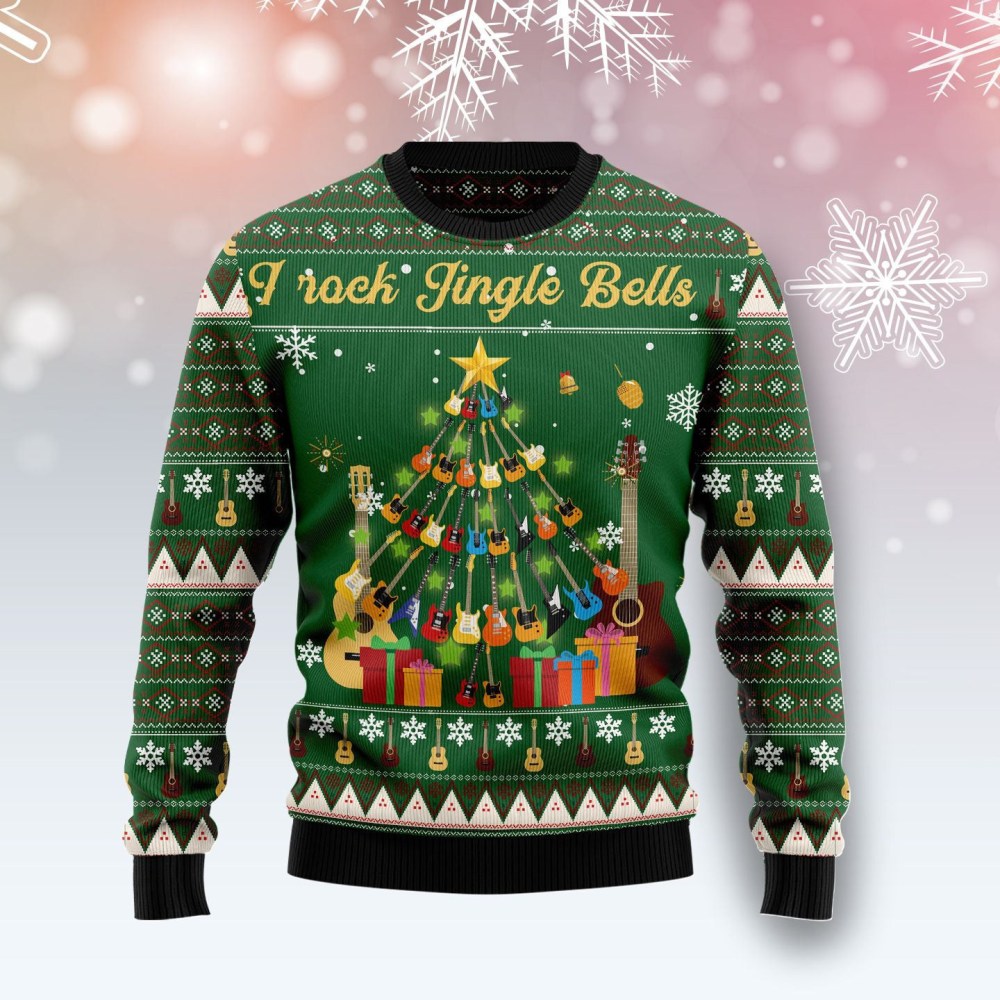 I Rock Jingle Bells Ugly Christmas Sweater Xmas Clothing Unique Christmas Gifts I Rock Jingle Bells Ugly Christmas Sweater Xmas Clothing Unique Christmas Gifts