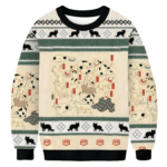 Japanese Tokyo Cat Ugly Sweater Animal Themed Trendy Fashion Cat Lover Gifts AI Model Photo