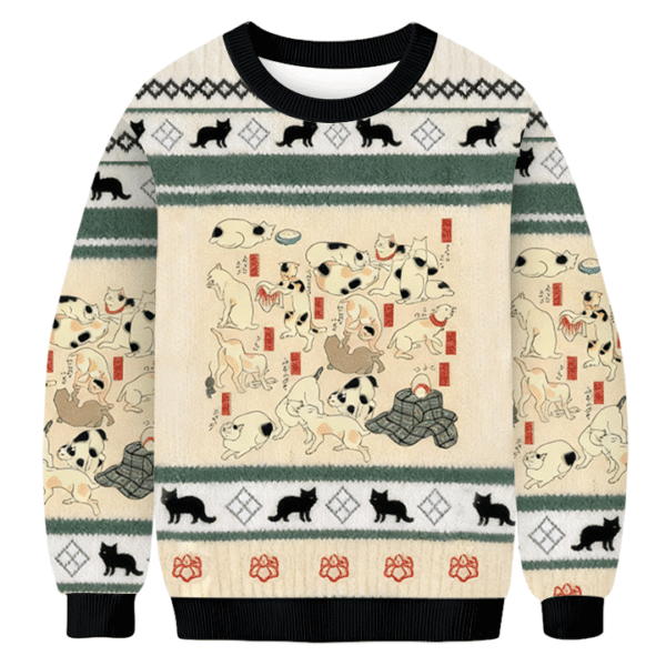 japanese tokyo cat ugly sweater animal themed trendy fashion cat lover gifts 7234 vf63x.png
