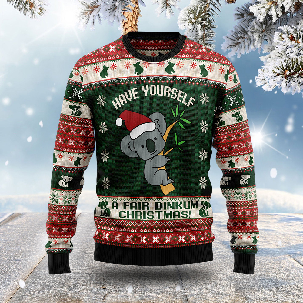 Koala Have Yourself Ugly Christmas Sweater Animal Clothing Koala Christmas Gifts Koala Have Yourself Ugly Christmas Sweater Animal Clothing Koala Christmas Gifts