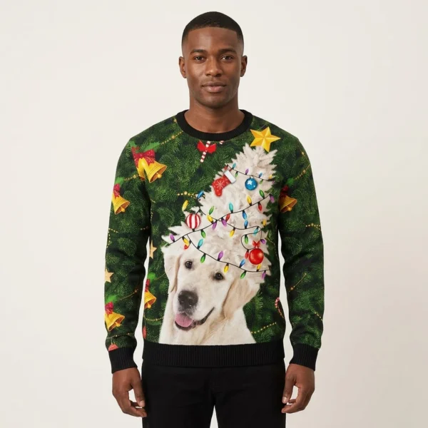 Labrador Retriever Noel Tree Ugly Christmas Sweater Dog Themed Christmas Gift ForPet Owners