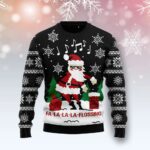 Lalala Flossing Santa Claus Ugly Christmas Sweater Santa Claus Themed Christmas Gift ForMen