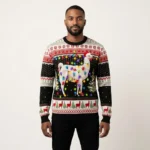 Llama Christmas Lights Ugly Christmas Sweater Animal Themed Xmas Gift ForLlama Lovers
