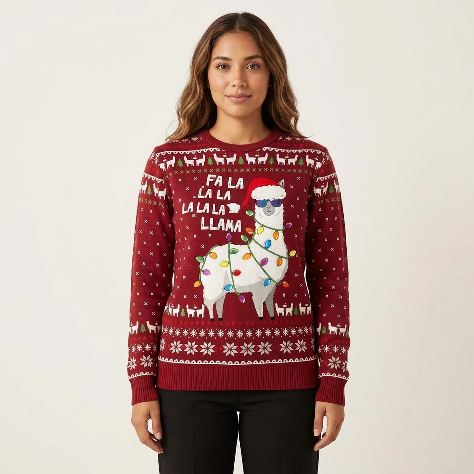 Llama Ugly Christmas Sweater Animal Themed Funny Christmas Sweater Gift ForPet Lovers Llama Ugly Christmas Sweater Animal Themed Funny Christmas Sweater Gift ForPet Lovers