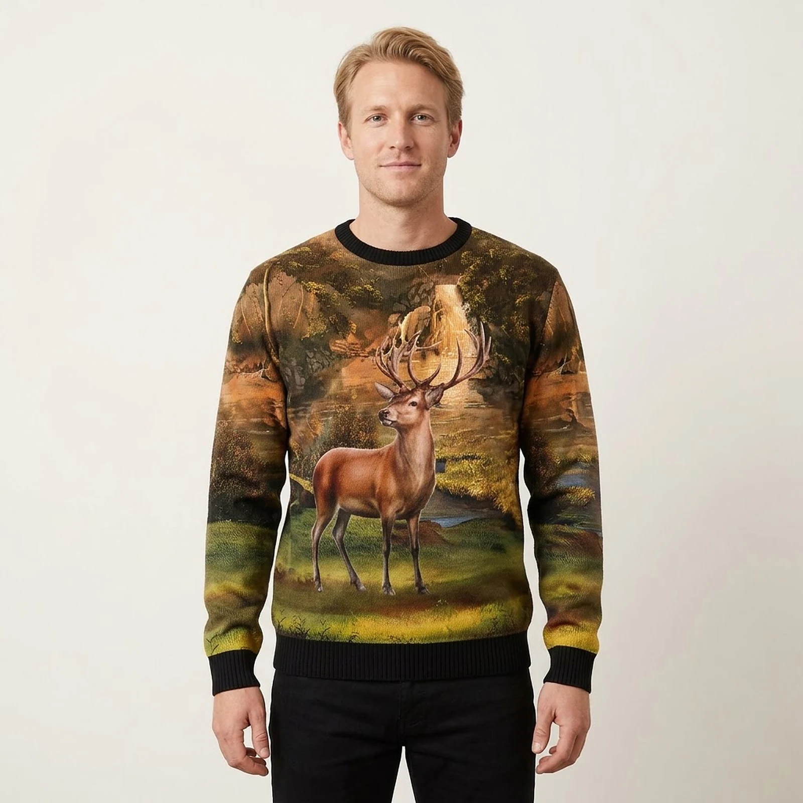 Lovely Deer Ugly Christmas Sweater Nature Vibe Christmas Gift ForDeer Lovers Lovely Deer Ugly Christmas Sweater Nature Vibe Christmas Gift ForDeer Lovers
