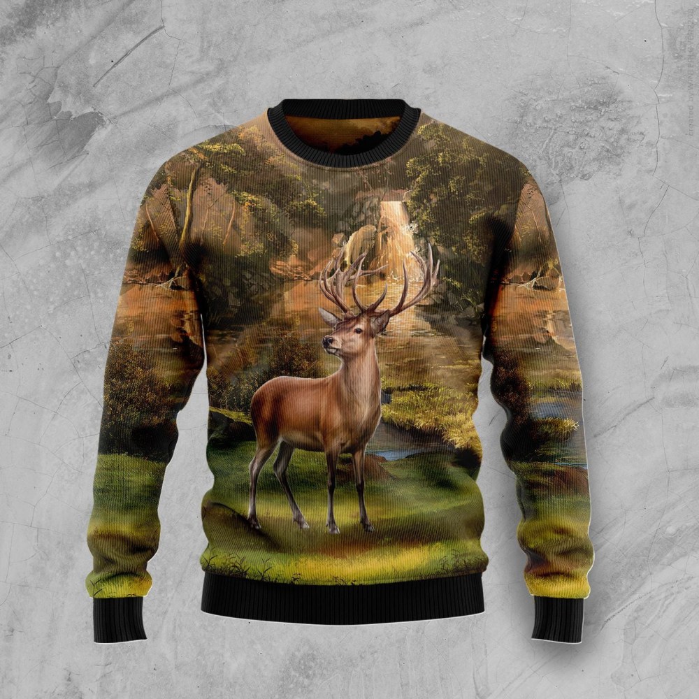Lovely Deer Ugly Christmas Sweater Nature Vibe Christmas Gift ForDeer Lovers Lovely Deer Ugly Christmas Sweater Nature Vibe Christmas Gift ForDeer Lovers