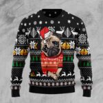 Lovely Pug Ugly Christmas Sweater Dog Design Christmas Gift ForPug Lovers