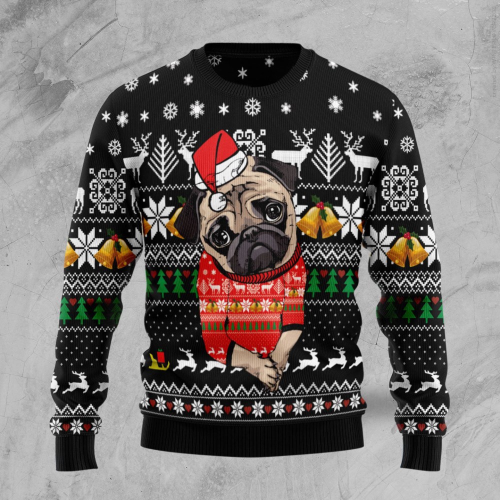 Lovely Pug Ugly Christmas Sweater Dog Design Christmas Gift ForPug Lovers Lovely Pug Ugly Christmas Sweater Dog Design Christmas Gift ForPug Lovers