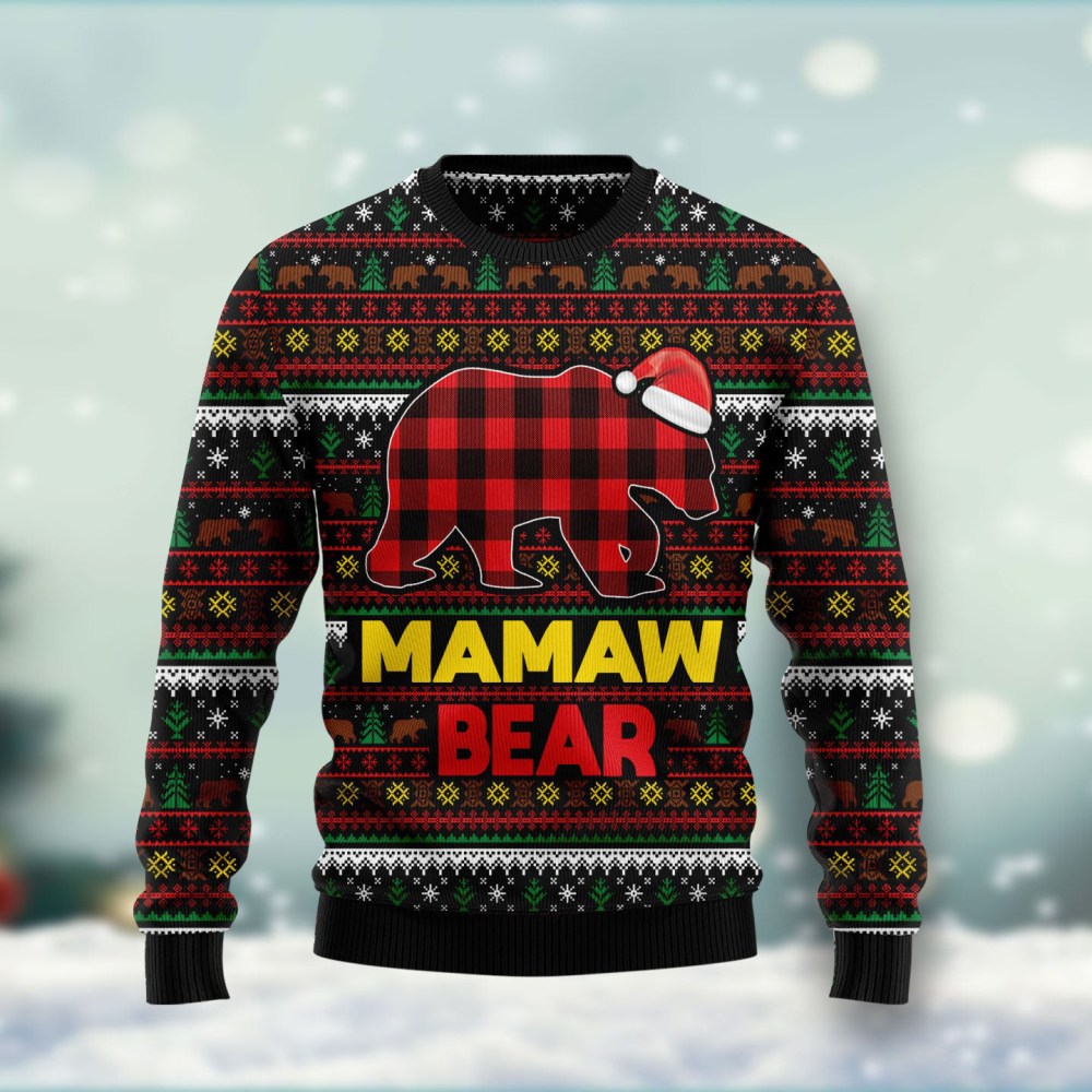 Mamaw Bear Ugly Christmas Sweater Holiday Apparel Christmas Mom Gifts Mamaw Bear Ugly Christmas Sweater Holiday Apparel Christmas Mom Gifts