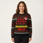 Mamaw Bear Ugly Christmas Sweater Holiday Apparel Christmas Mom Gifts
