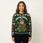 Meowy Catmas Ugly Christmas Sweater Winter Clothing Kitty Lover Christmas Gifts