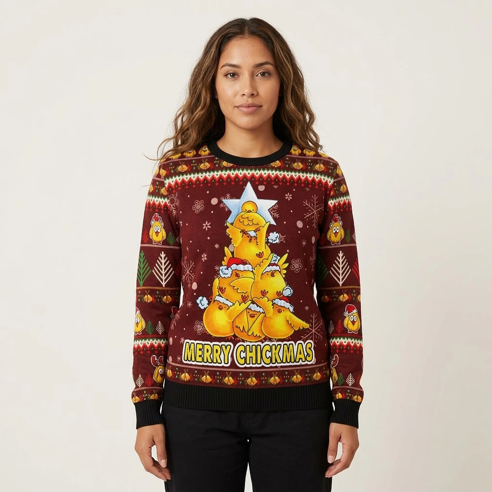Merry Chickmas Ugly Christmas Sweater Animal Clothing Funny Chicken Gifts Merry Chickmas Ugly Christmas Sweater Animal Clothing Funny Chicken Gifts