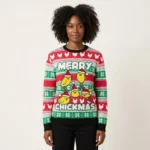 Merry Chickmas Ugly Christmas Sweater Funny Animal Sweater Funny Chicken Gifts