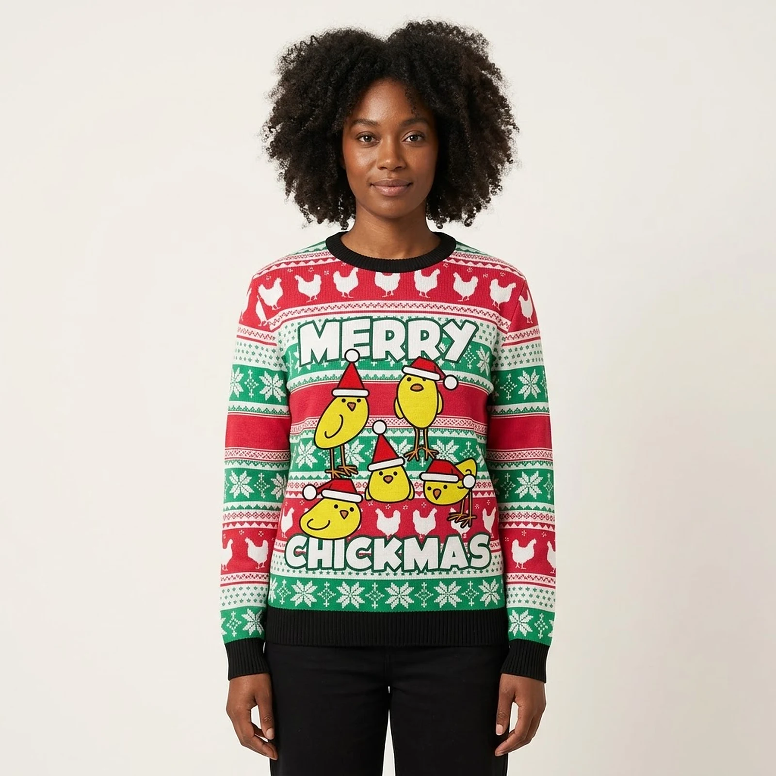 Merry Chickmas Ugly Christmas Sweater Funny Animal Sweater Funny Chicken Gifts Merry Chickmas Ugly Christmas Sweater Funny Animal Sweater Funny Chicken Gifts