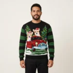 Merry Christmas Pembroke Welsh Corgi Ugly Christmas Sweater Xmas Gift ForCorgi Lovers