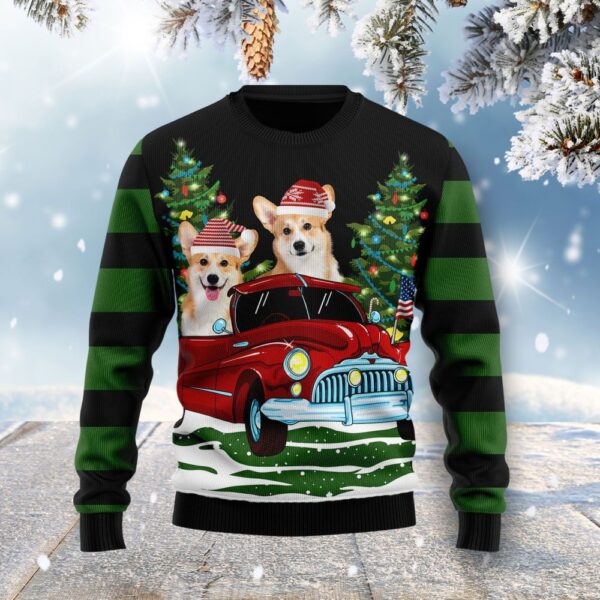 Merry Christmas Pembroke Welsh Corgi Ugly Christmas Sweater Xmas Gift ForCorgi Lovers