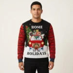 Merry Christmas Pug And Snowman Ugly Christmas Sweater Winter Clothing Gift ForPug Lovers