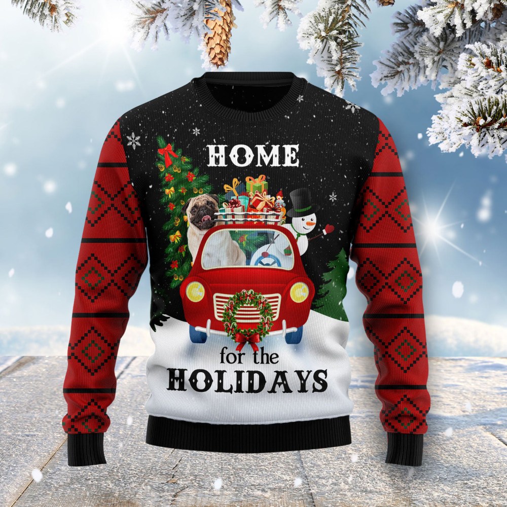 Merry Christmas Pug And Snowman Ugly Christmas Sweater Winter Clothing Gift ForPug Lovers Merry Christmas Pug And Snowman Ugly Christmas Sweater Winter Clothing Gift ForPug Lovers
