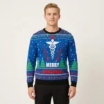 Merry Nursemas Ugly Christmas Sweater Holiday Apparel Xmas Gift ForNurse