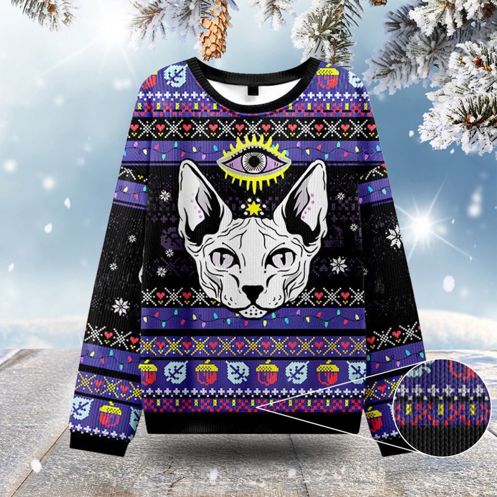 Mystical Cat Ugly Christmas Sweatshirts Nice Christmas Sweaters Gift Ideas For Cat Lovers Mystical Cat Ugly Christmas Sweatshirts Nice Christmas Sweaters Gift Ideas For Cat Lovers