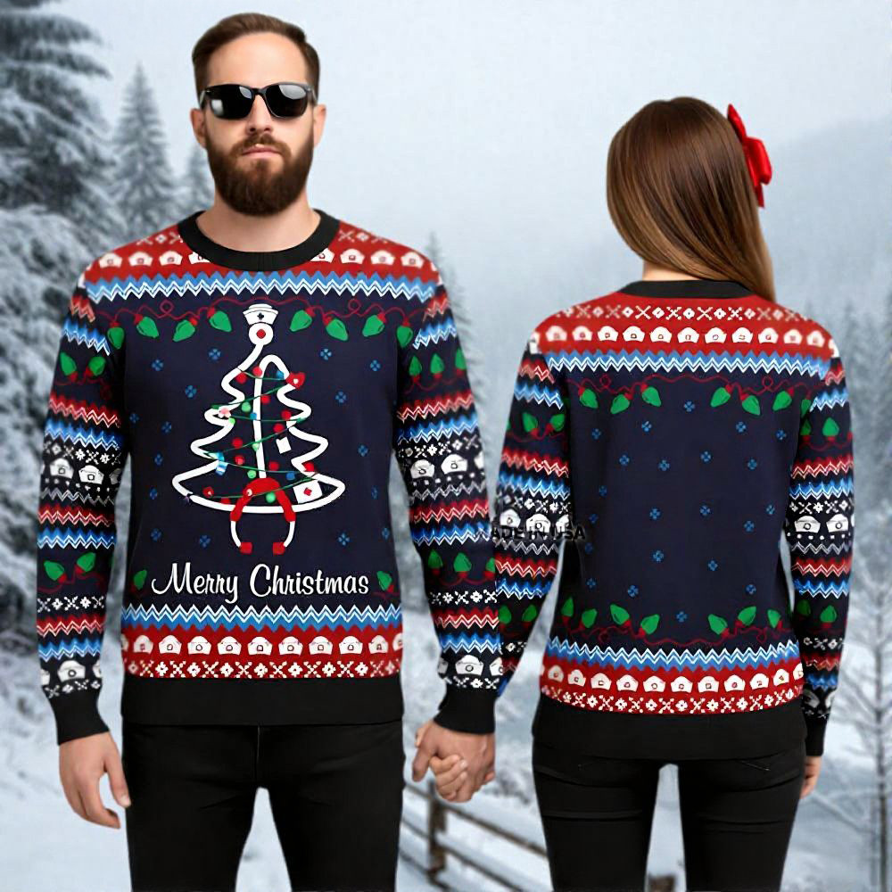 Nurse Ugly Christmas Sweater Holiday Wear Christmas Gift ForNurse Lovers Nurse Ugly Christmas Sweater Holiday Wear Christmas Gift ForNurse Lovers