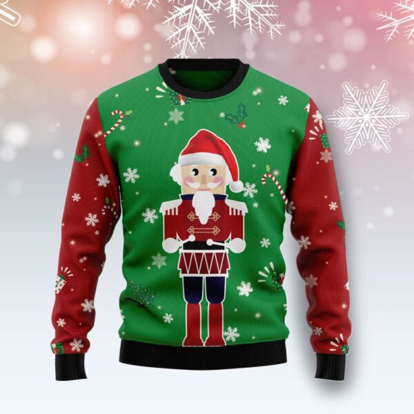 Nutcracker Santa Ugly Christmas Sweater Christmas Apparel Cool Xmas Gift Ideas