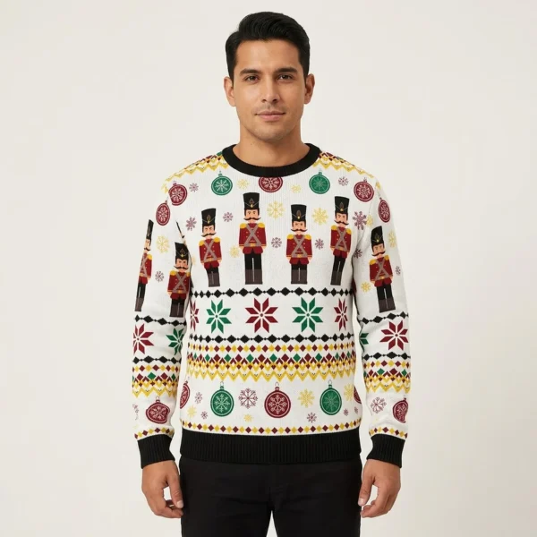 Nutcracker Ugly Christmas Sweater Season Clothing Christmas Gift ForMen