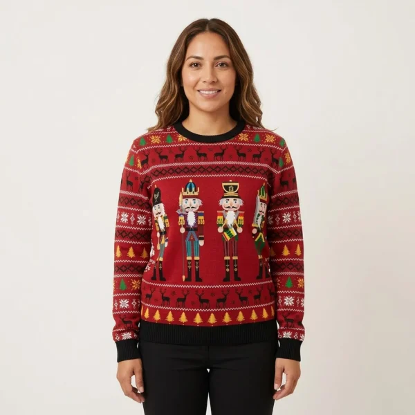 Nutcracker Ugly Christmas Sweater Xmas Clothing Novelty Christmas Sweater Gift ForHim