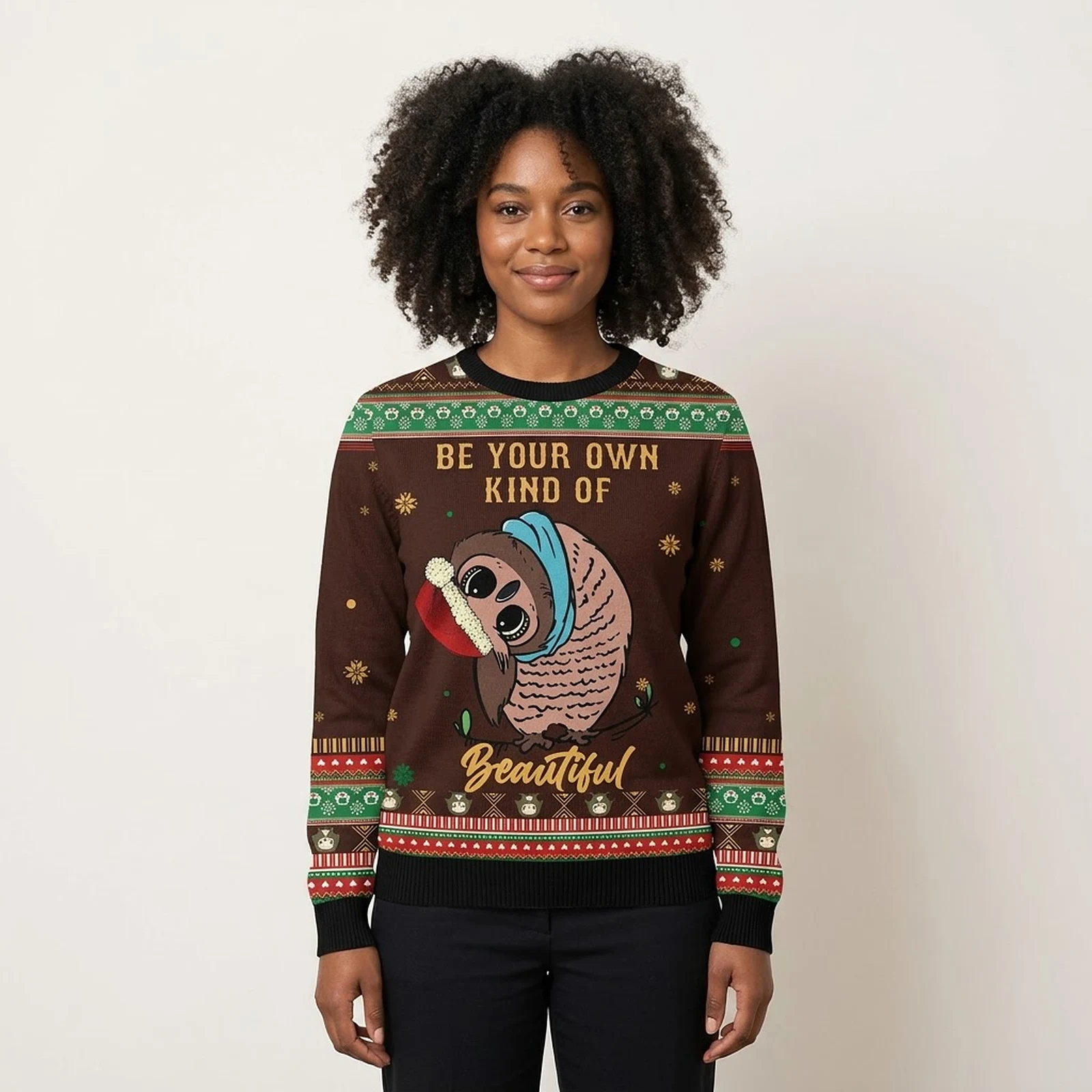 Owl Beautiful Ugly Christmas Sweater Festive Clothing Animal Christmas Sweater Owl Beautiful Ugly Christmas Sweater Festive Clothing Animal Christmas Sweater