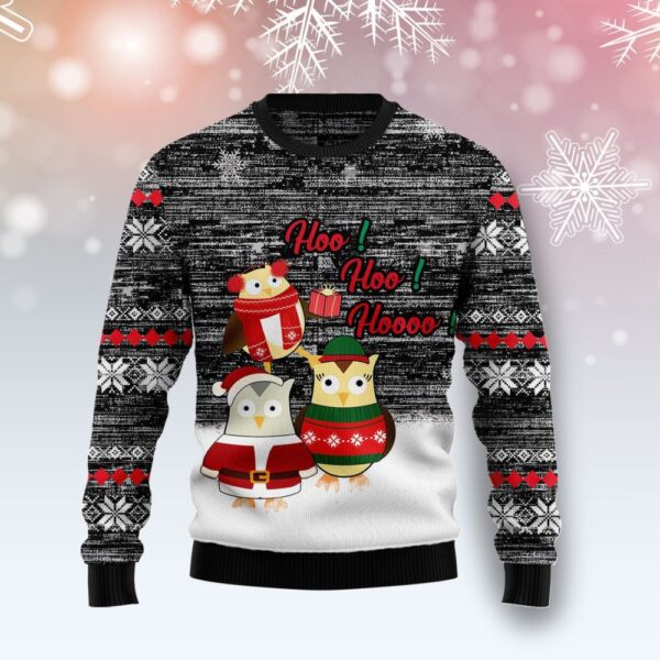 Owl Hoo Hoo Hoooo Ugly Christmas Sweater Cold Weather Clothes Owl Lover Xmas Presents