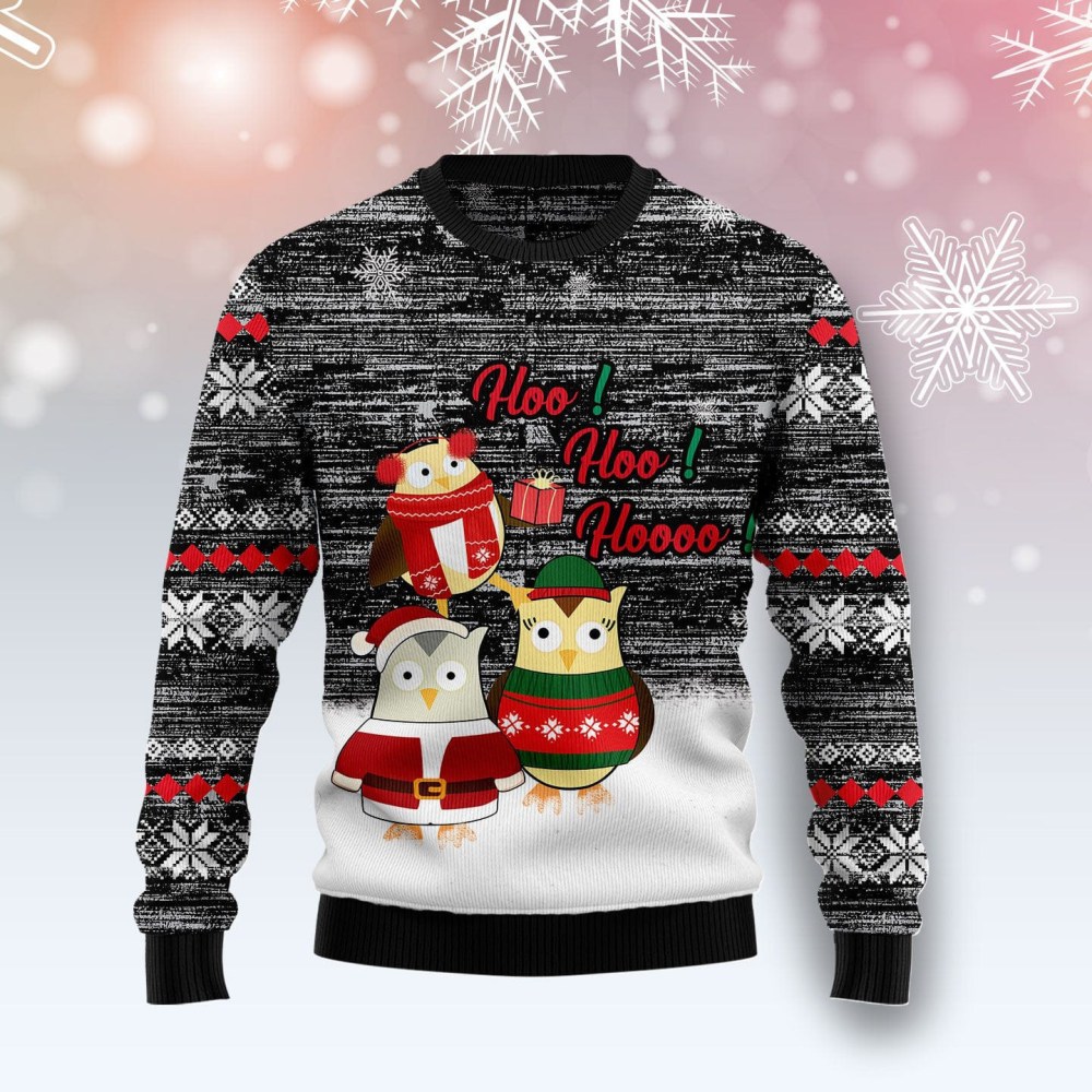 Owl Hoo Hoo Hoooo Ugly Christmas Sweater Cold Weather Clothes Owl Lover Xmas Presents Owl Hoo Hoo Hoooo Ugly Christmas Sweater Cold Weather Clothes Owl Lover Xmas Presents
