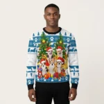 Pembroke Welsh Corgi Greeting Ugly Christmas Sweater Winter Clothing Gift ForCorgi Owners
